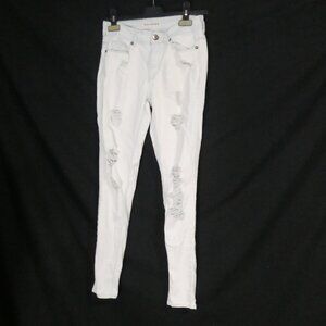BULLHEAD DENIM CO - High Rise - Skinniest | size 3 | Light Blue Distressed Denim